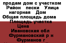 продам дом с участком › Район ­ пески › Улица ­ нагорная › Дом ­ 9 › Общая площадь дома ­ 29 › Площадь участка ­ 11 › Цена ­ 375 000 - Ивановская обл., Фурмановский р-н, Фурманов г. Недвижимость » Дома, коттеджи, дачи продажа   